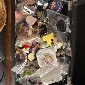 Mystery Trinket Confetti Scoop-Charms, Resin Miniatures, crystals, & bracelets.